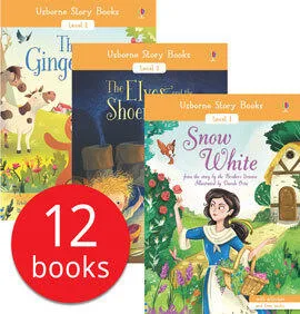 《奧斯朋QR Code有聲分級LEVLE 1讀本》 Usborne Story Books Beginner Readers (Level 1) Collection 12 Books $850 (-USBR-)
