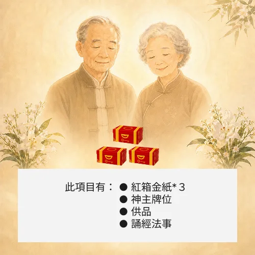超渡歷代祖先-３箱金紙