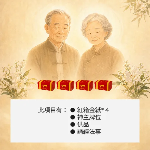 超渡歷代祖先-４箱金紙