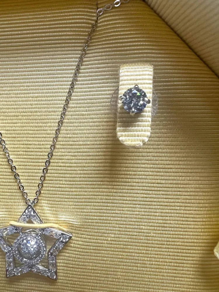 swarovski項鍊耳環組跳動款