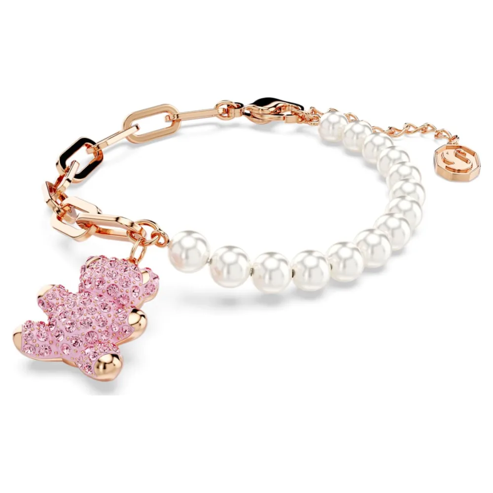 JOY💕swarovski 閃亮泰迪熊手鏈