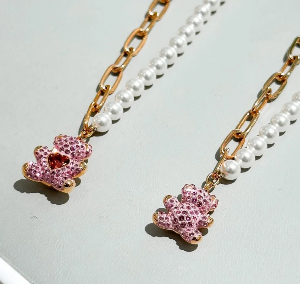 JOY💕Swarovski泰迪跳動水晶項鍊