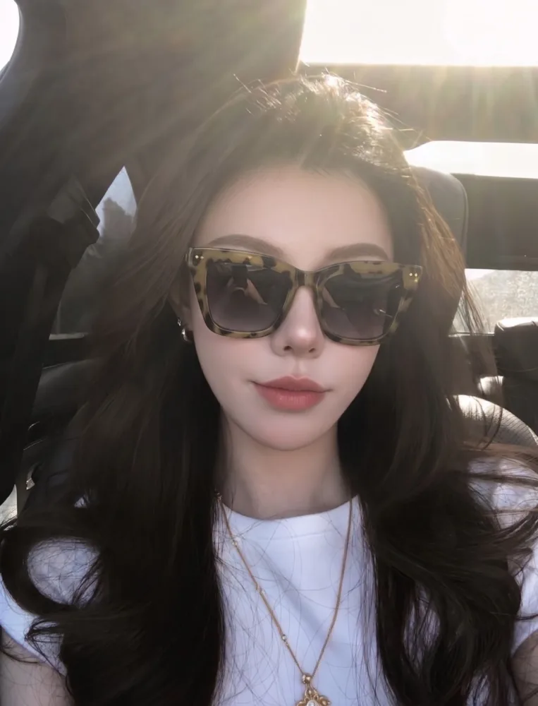joy💕限時收單💕🇺🇸Fossil 51mm 復古貓眼玳瑁太陽眼鏡