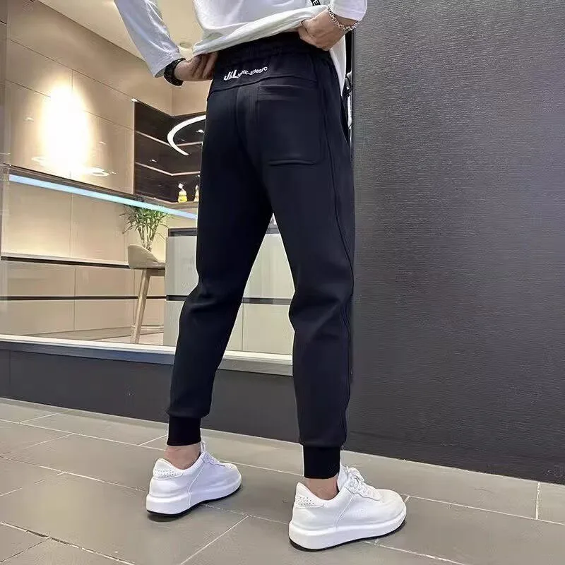88💕韓系秋季簡約時尚百搭休閒簡約修身顯瘦男生哈倫褲