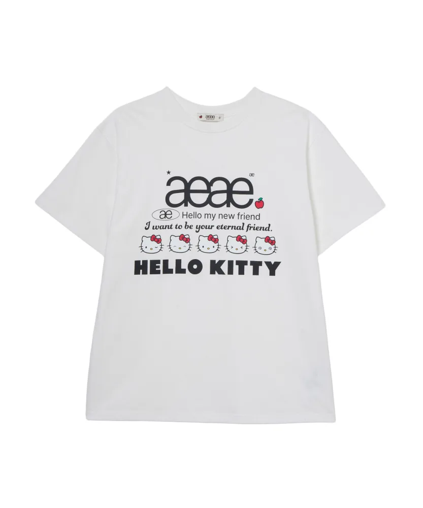 joy💕aeae x HELLOKITTY胸口小標修身上衣11／2結單